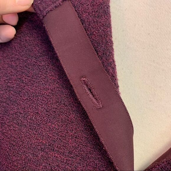 Vintage Burberrys Of London Maroon Wool Cardigan - Picture 4 of 7